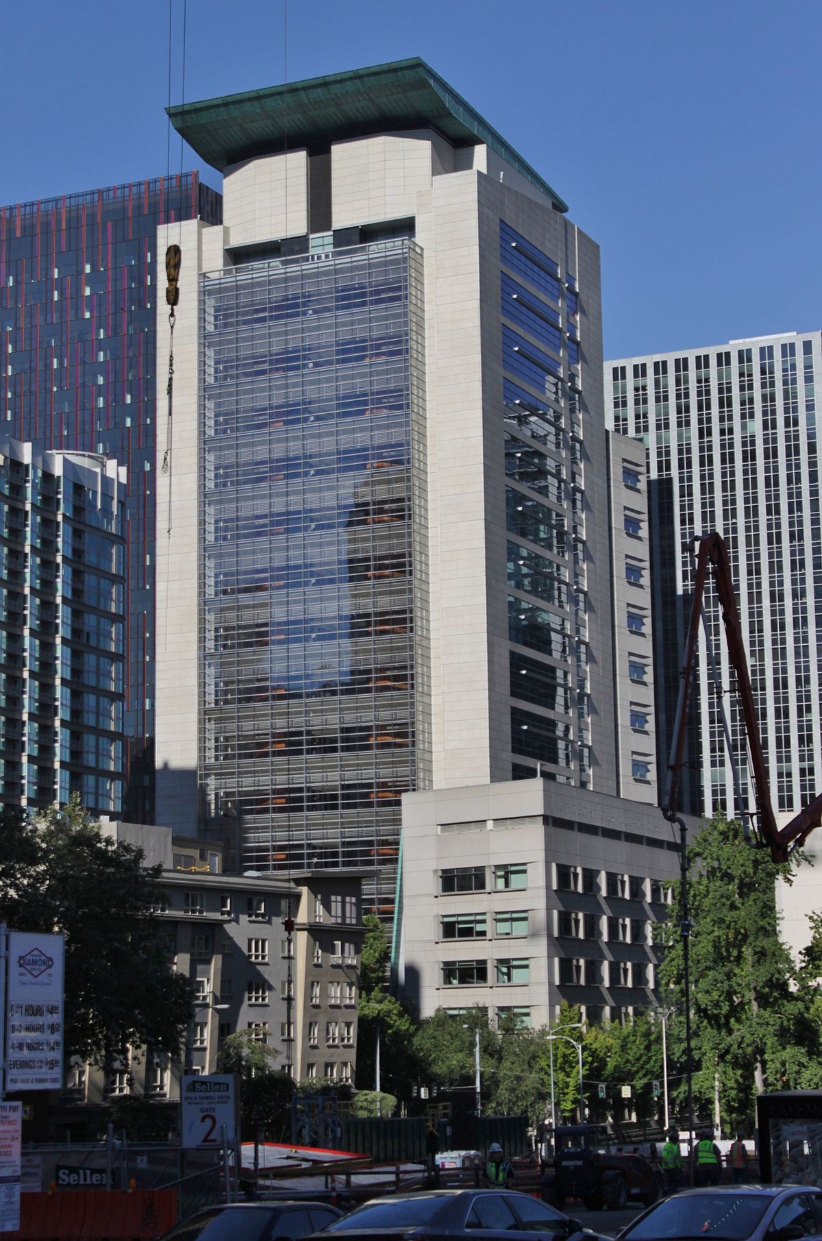 U.S. Courthouse Seattle precast concrete facade