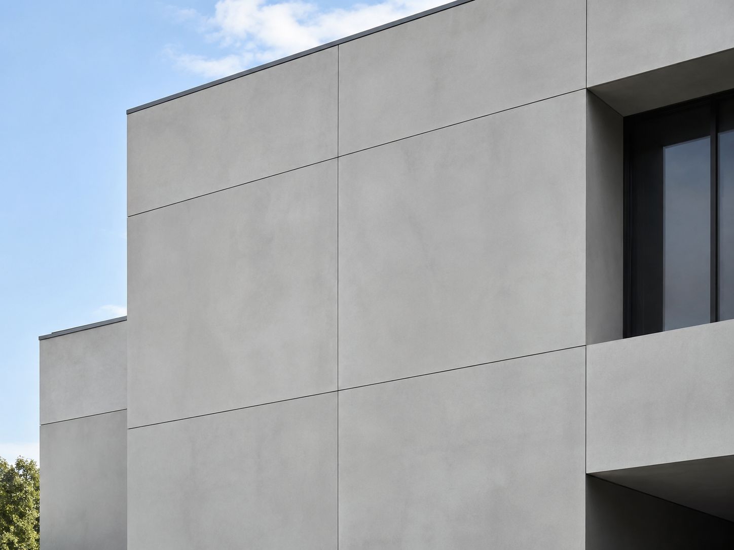Architectural precast concrete finish showing texture and façade detail